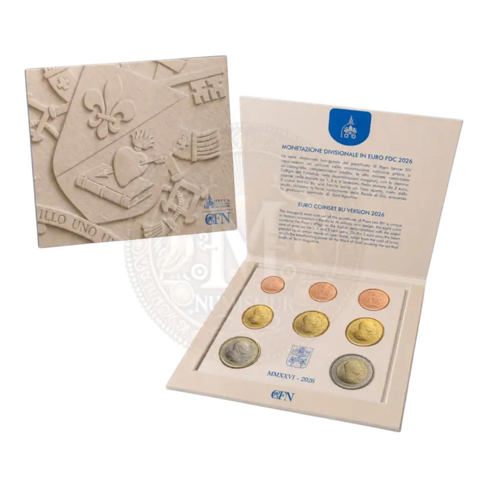 Serie 8 monedas de euro BU Vaticano 2026