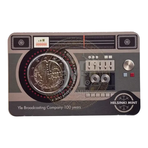 Coincard Moneda 2 euros Finlandia 2026 100 años Yle radiodifusión (1) Coincard Moneda 2 euros Finlandia 2026 100 años Yle radiodifusión (1)