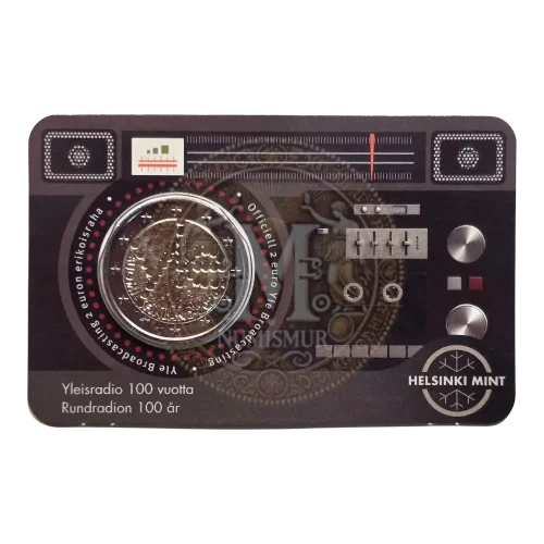 Coincard Moneda 2 euros Finlandia 2026 100 años Yle radiodifusión (3) Coincard Moneda 2 euros Finlandia 2026 100 años Yle radiodifusión (3)