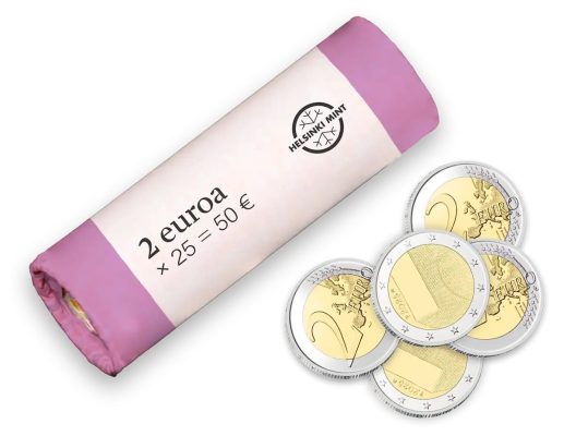Rollo 2 euros Finlandia 2025 Visitas de Estado de Finlandia Diplomacia y Política Exterior